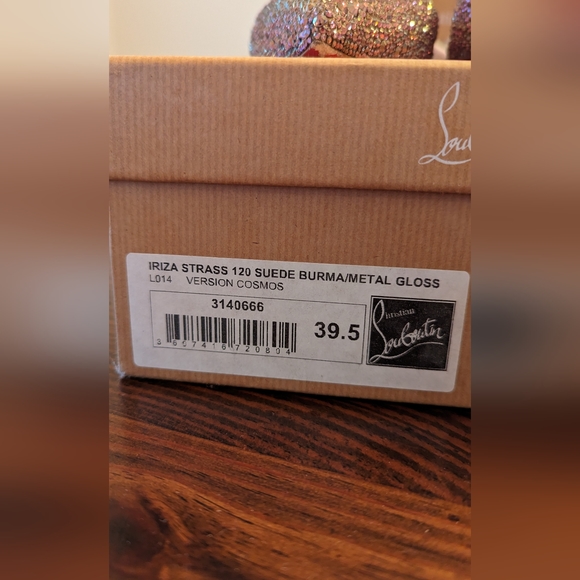 Christian Louboutin Iriza Strass 120 Suede Burma/Metal Gloss - Picture 2 of 12